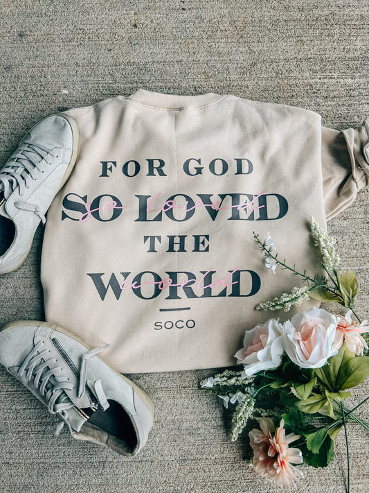 John 3:16 Cream Sweatshirt