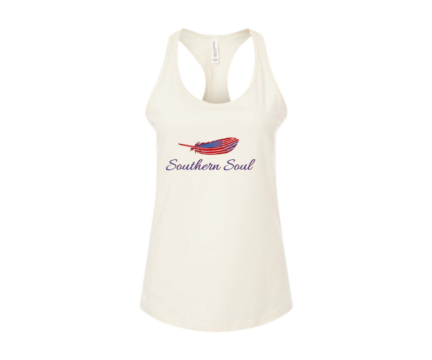 Women's Patriotic Feather Tank